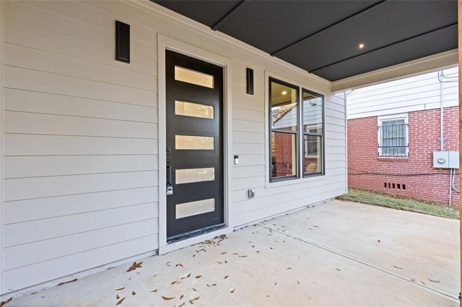 Exterior details and patio area of a home in , Atlanta (Image 29).