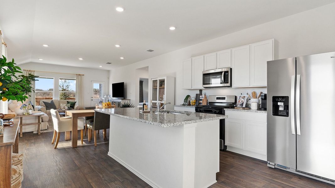 Furnished interior view inside a new home in Watermill, Kyle (Image 4).