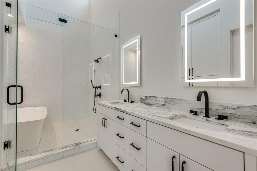 Furnished interior view inside a new home in , Dallas (Image 9).