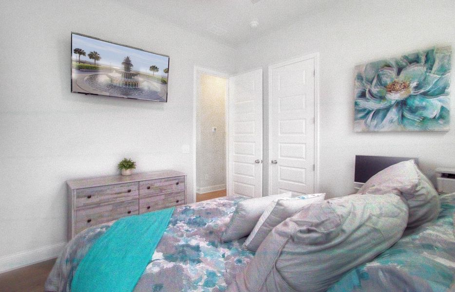 Furnished interior view inside a new home in Limehouse Village: Row Collection, Summerville (Image 37).