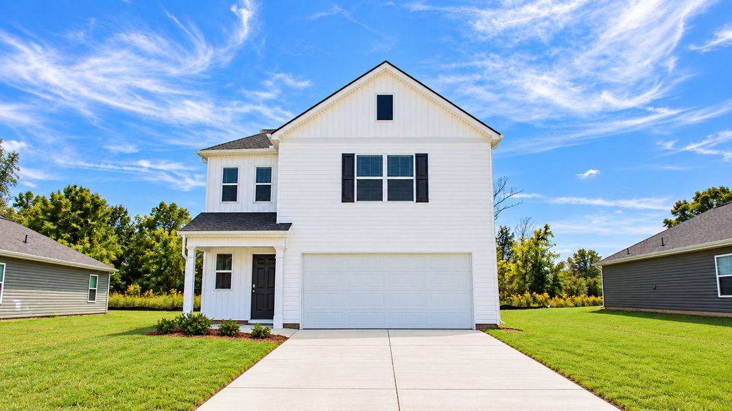 Front exterior of a new home in Evergreen Landing, Rossville, GA, highlighting curb appeal (Image 20).