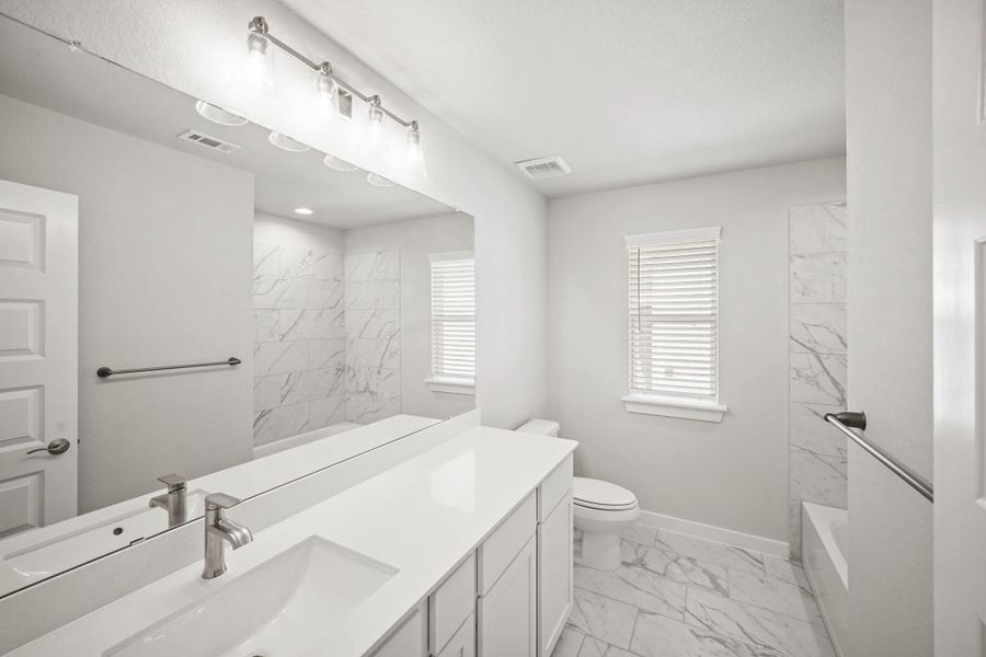 Furnished interior view inside a new home in Morton Creek Ranch, Katy (Image 6). Furnished interior view inside a new home in Morton Creek Ranch, Katy (Image 6).