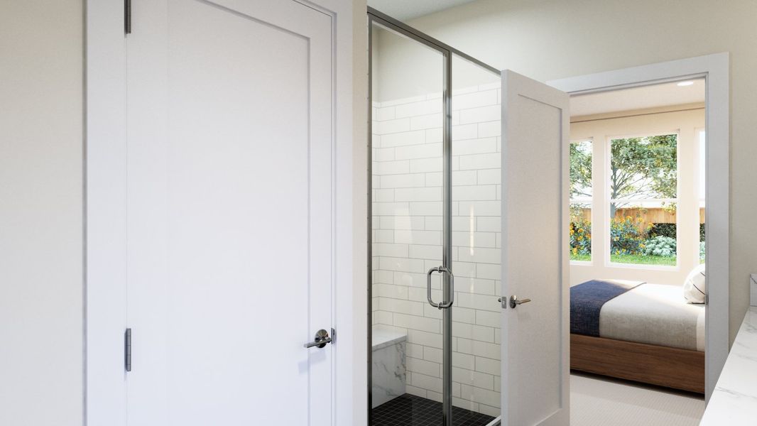 Representative furnished interior of a home built from the Lakewood II by Landsea Homes in Highlands Preserve, Mead (Image 3).