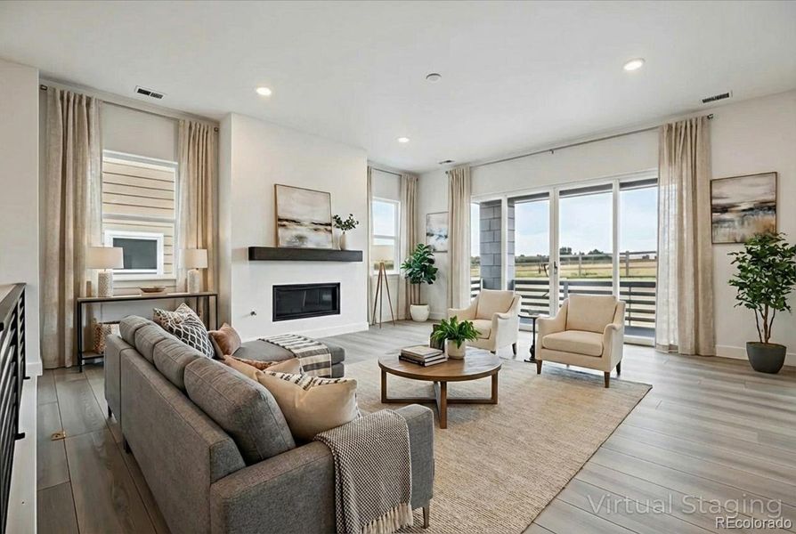 Furnished interior view inside a new home in , Littleton (Image 6).