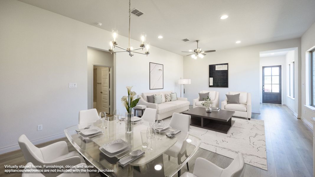 Furnished interior view inside a new home in Santa Rita Ranch 40', Santa Rita Ranch (Image 4).