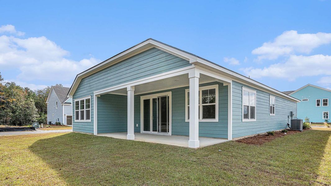 Exterior details and patio area of a home in Eden Springs, Longs (Image 3).