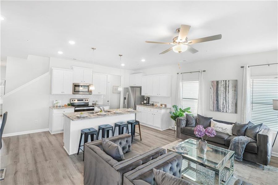 Furnished interior view inside a new home in , Fairburn (Image 15).