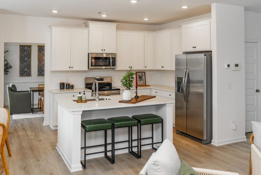 Furnished interior view inside a new home in Creekside Landing, Dallas (Image 44).