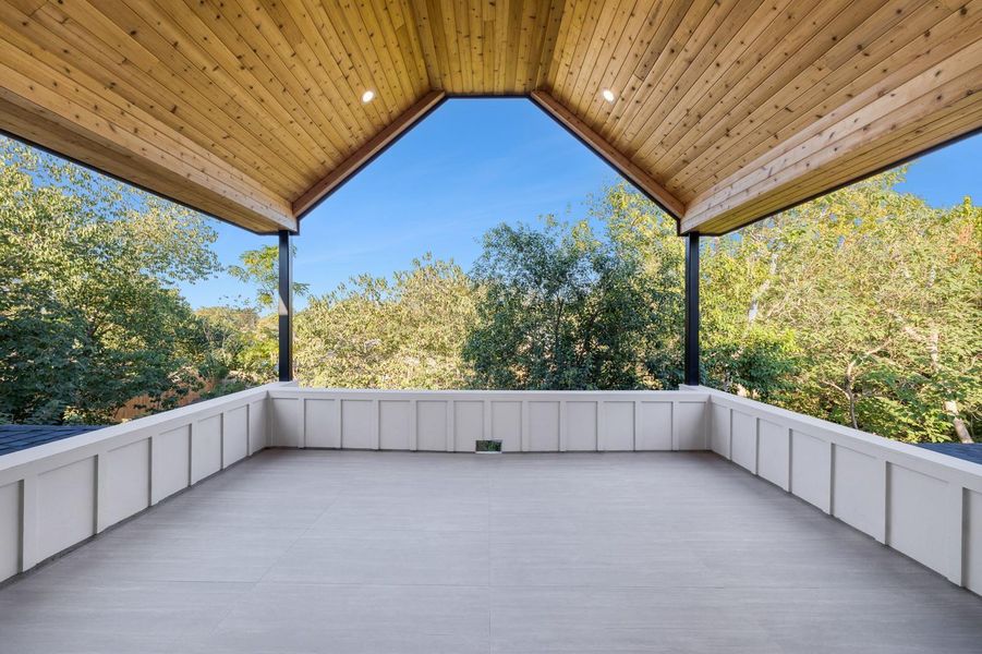 Deck featuring a patio