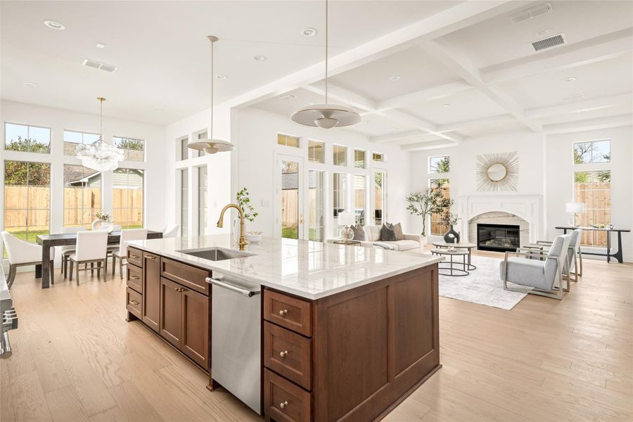 Furnished interior view inside a new home in , Houston (Image 8).