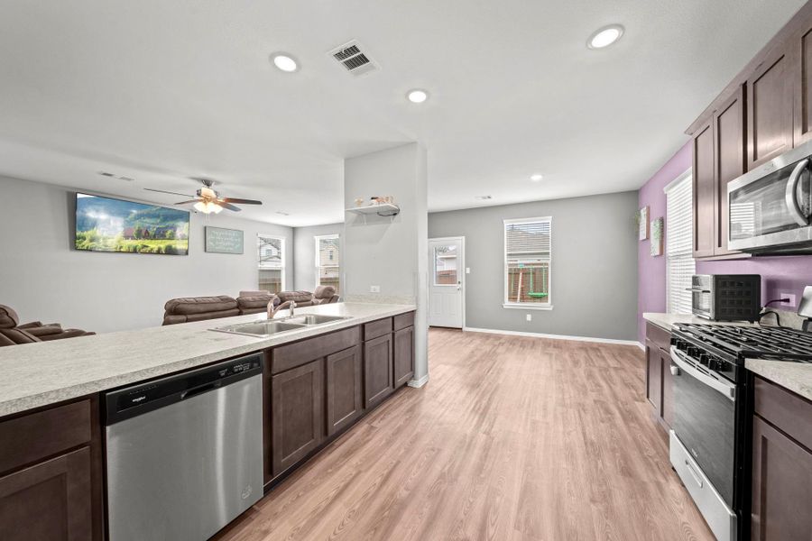 Furnished interior view inside a new home in , Porter (Image 12). Furnished interior view inside a new home in , Porter (Image 12).