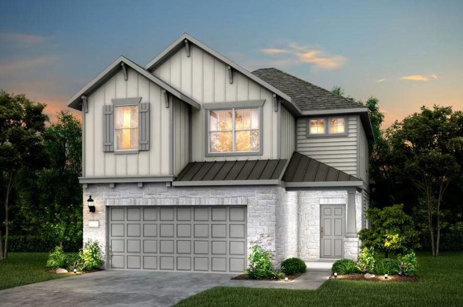 Pulte Homes, Nelson elevation T, rendering