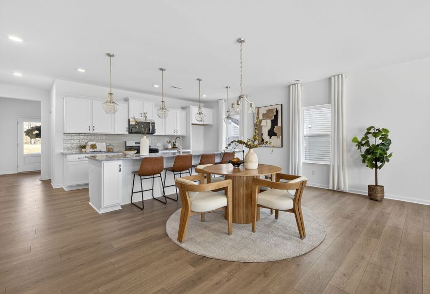 Furnished interior view inside a new home in Copper Ridge at Flowers Plantation, Clayton (Image 8).