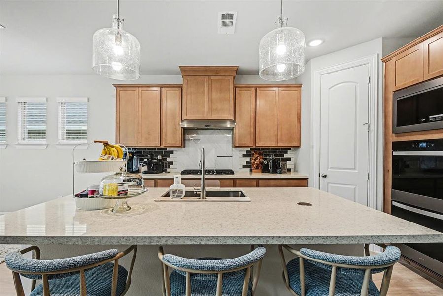 Furnished interior view inside a new home in Pecan Square, Justin (Image 19).
