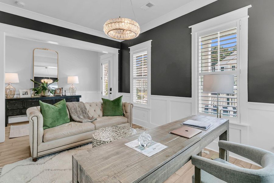 Furnished interior view inside a new home in Carolina Park: Riverside, Mount Pleasant (Image 54). Furnished interior view inside a new home in Carolina Park: Riverside, Mount Pleasant (Image 54).