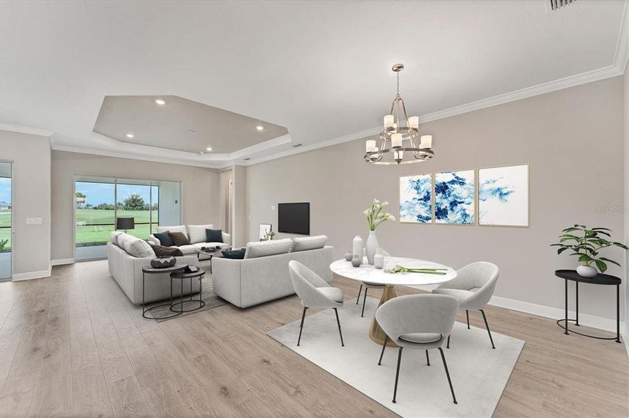 Furnished interior view inside a new home in , Bradenton (Image 5).