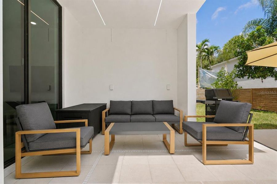 Exterior details and patio area of a home in , Sarasota (Image 26).