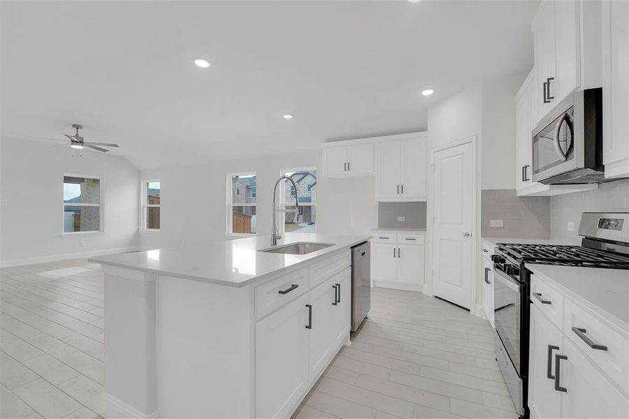 Furnished interior view inside a new home in , Princeton (Image 7).