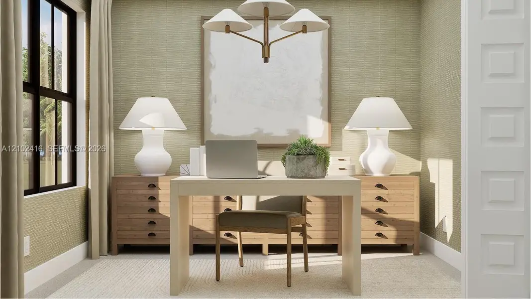 Either of the secondary bedrooms can act as a custom office, perfect for concentrating on important projects.