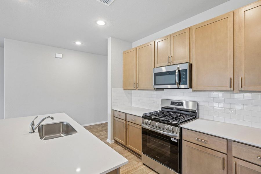 Furnished interior view inside a new home in Cloverleaf, Austin (Image 9).