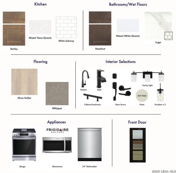 Sample of building materials used in homes in Mayfair - Select Classic Series, New Braunfels (Image 3). Sample of building materials used in homes in Mayfair - Select Classic Series, New Braunfels (Image 3).