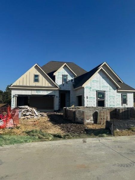 In-progress construction of a new home in Chambers Creek, Willis, TX (Image 4).