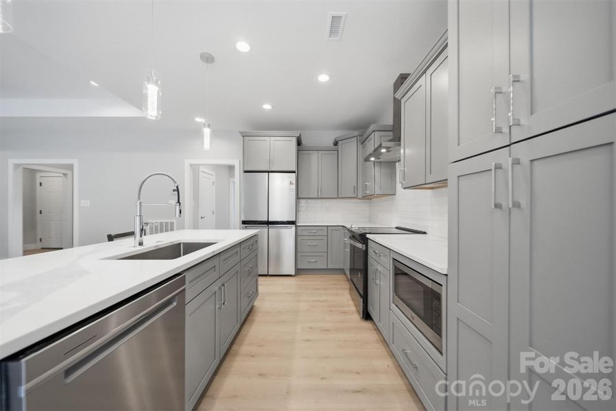 Furnished interior view inside a new home in , Hickory (Image 10).