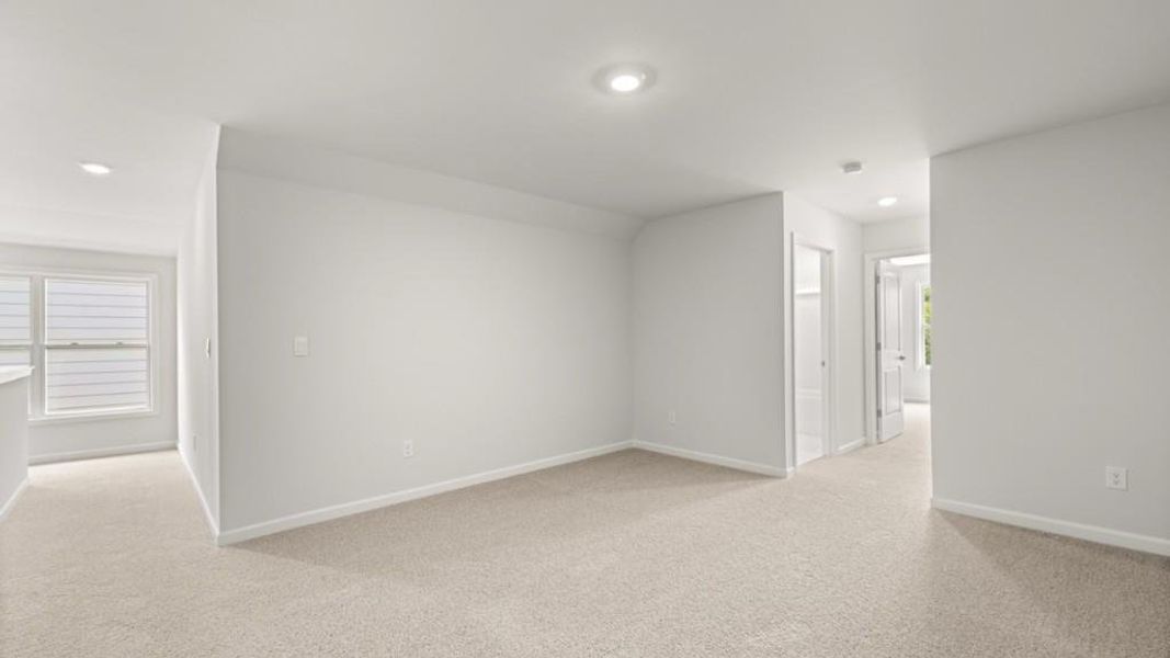 Spacious, unfurnished interior of a new home in Hamptons at Riverwood North, Dallas (Image 18).