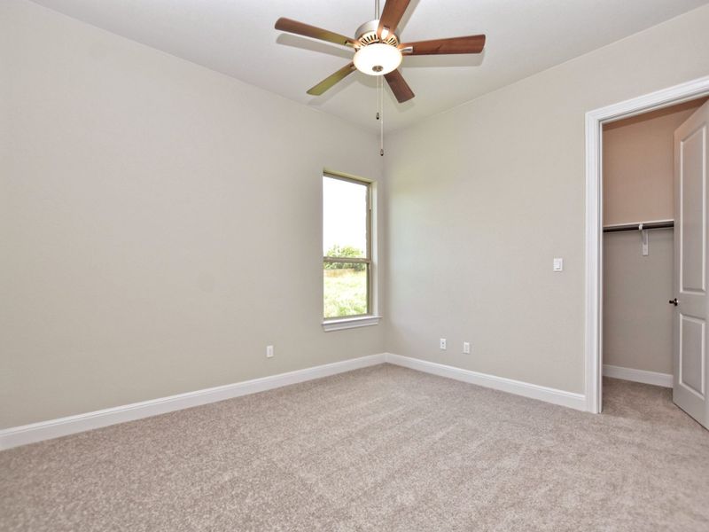 Representative unfurnished interior of a home built from the Siena III by Giddens Homes in Clearwater Ranch, Liberty Hill (Image 216).