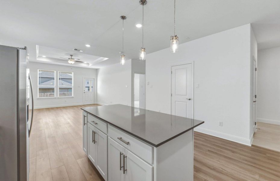 Furnished interior view inside a new home in Patterson Ranch, Georgetown (Image 12).