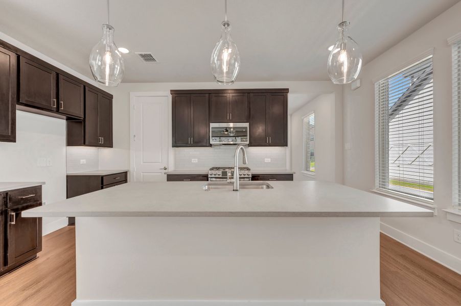 Furnished interior view inside a new home in Union Park, Little Elm (Image 5). Furnished interior view inside a new home in Union Park, Little Elm (Image 5).