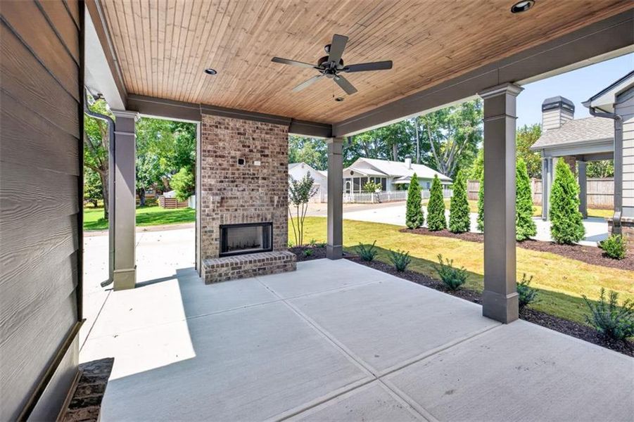 Exterior details and patio area of a home in , Flowery Branch (Image 36). Exterior details and patio area of a home in , Flowery Branch (Image 36).