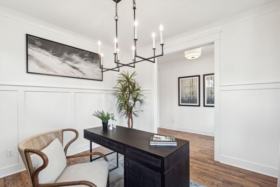 Furnished interior view inside a new home in Tidewater at Lakes of Cane Bay, Summerville (Image 28).