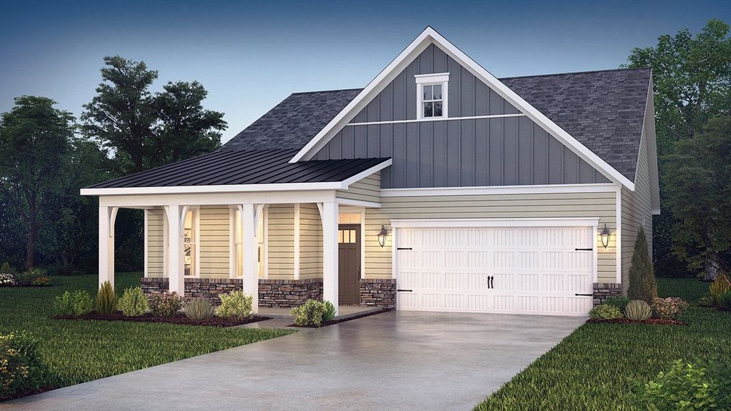 Representative exterior photo of a completed home built from the Cypress by D.R. Horton in Avalon, Gastonia, NC (Image 2).