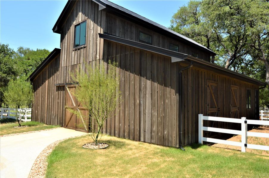 View of home's 4 stall barn with living quarters View of home's 4 stall barn with living quarters