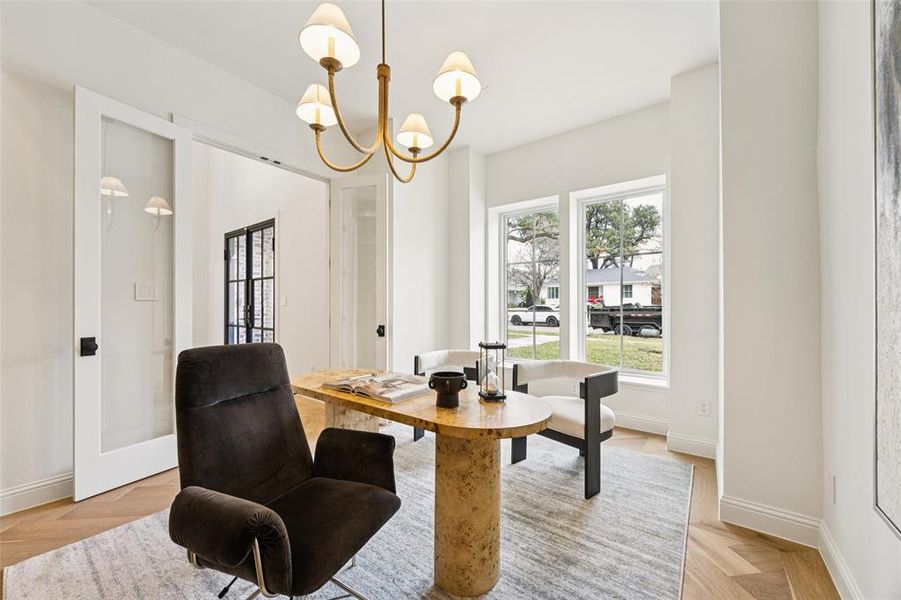 Furnished interior view inside a new home in , Dallas (Image 7).