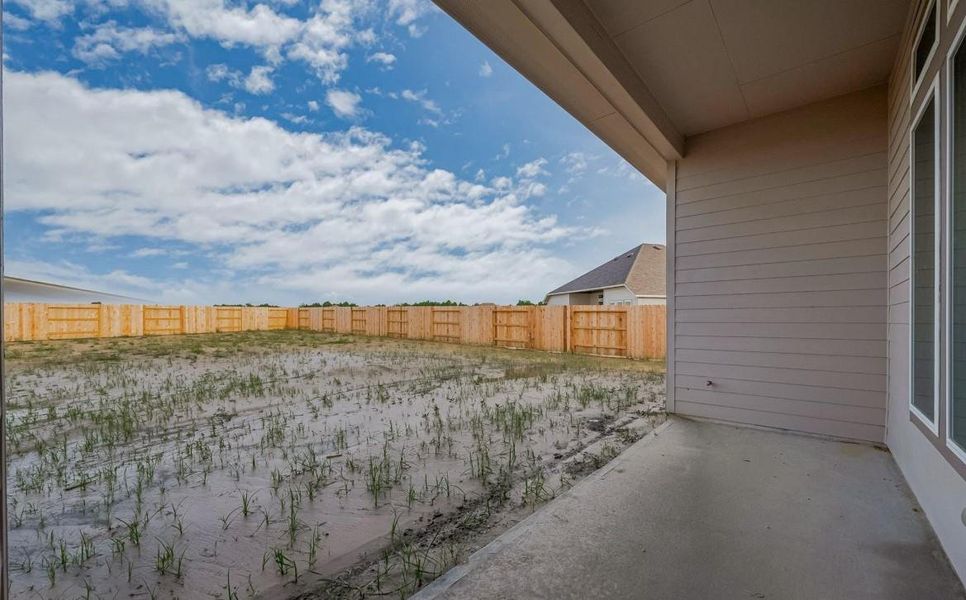 Exterior details and patio area of a home in River Ranch, Dayton (Image 2). Exterior details and patio area of a home in River Ranch, Dayton (Image 2).