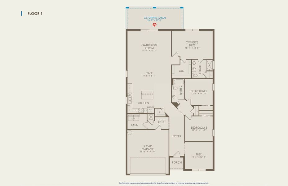 Seabrook Floor Plan, Quick Move-In Home, Floor 1