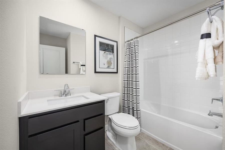 Representative furnished interior of a home built from the Flamingo Exterior Home by Ryan Homes in Edison Pointe, Daytona Beach (Image 12).