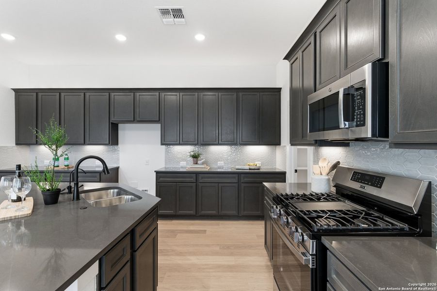Furnished interior view inside a new home in The Crossvine, Schertz (Image 13).