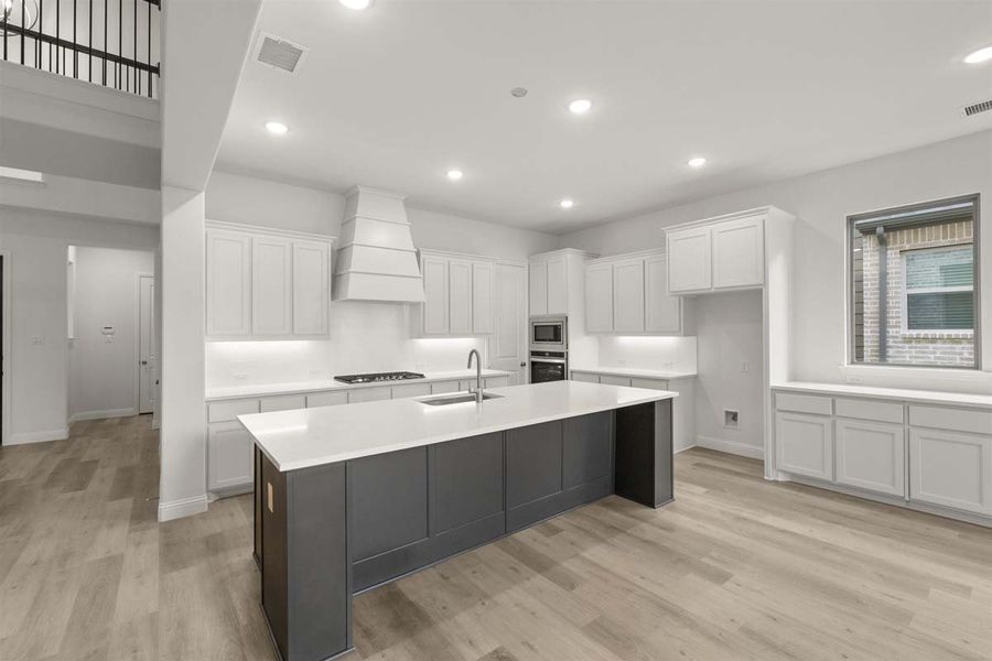 Representative furnished interior of a home built from the Brennan II by Pacesetter Homes in Nelson Lake, Rockwall (Image 5).