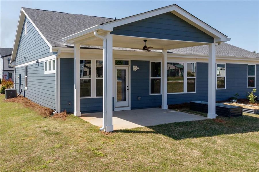 Exterior details and patio area of a home in Sweetbay Farm, Lawrenceville (Image 36).