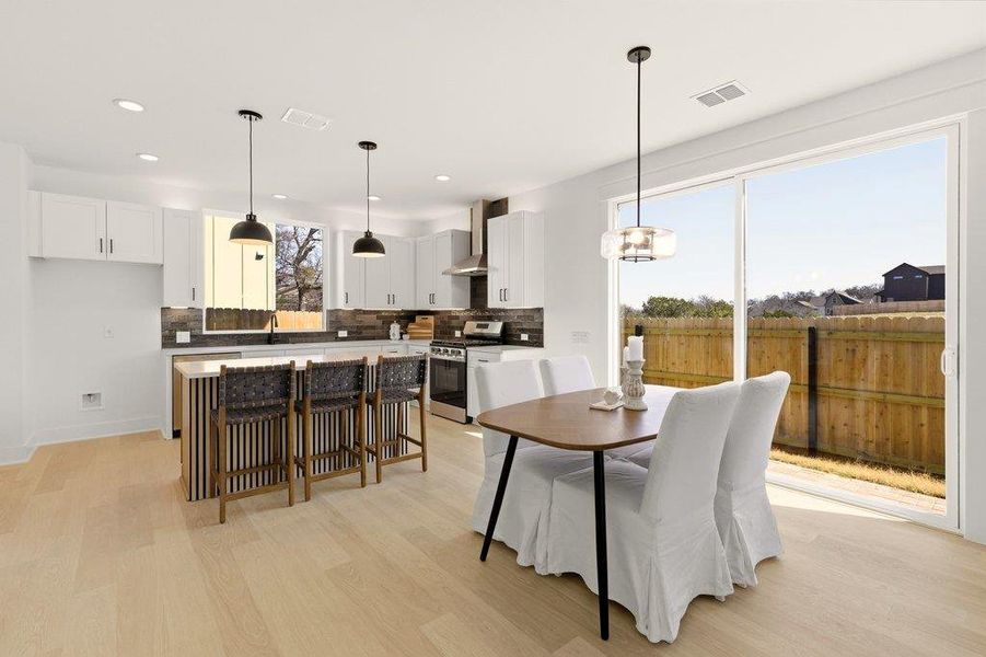 Furnished interior view inside a new home in , Austin (Image 31).