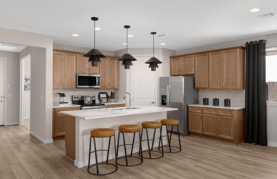 Representative furnished interior of a home built from the Barletta by Pulte Homes in Alamar, Tolleson (Image 13).