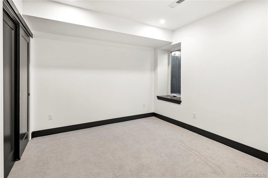 Basement bedroom