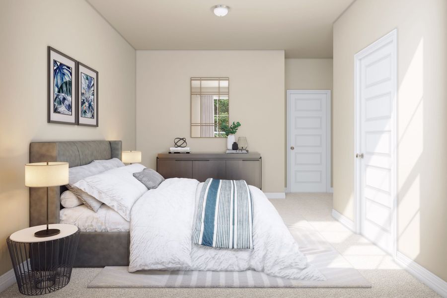 Furnished interior view inside a new home in Mason Woods, Cypress (Image 15).