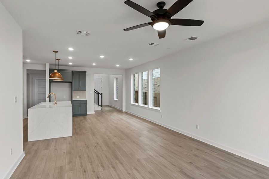 Spacious, unfurnished interior of a new home in Terrace Collection at Lariat, Liberty Hill (Image 23).