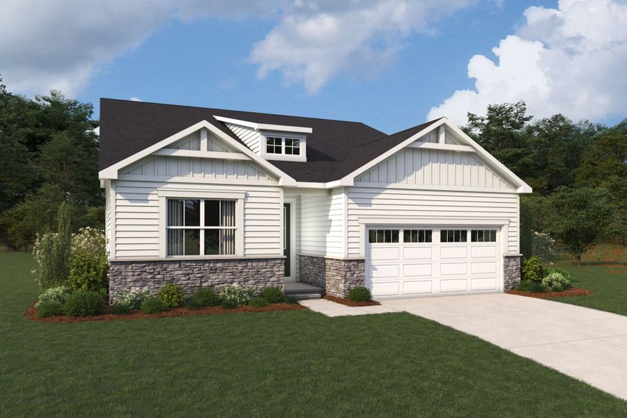 Glades Farmhouse Elevation rendering