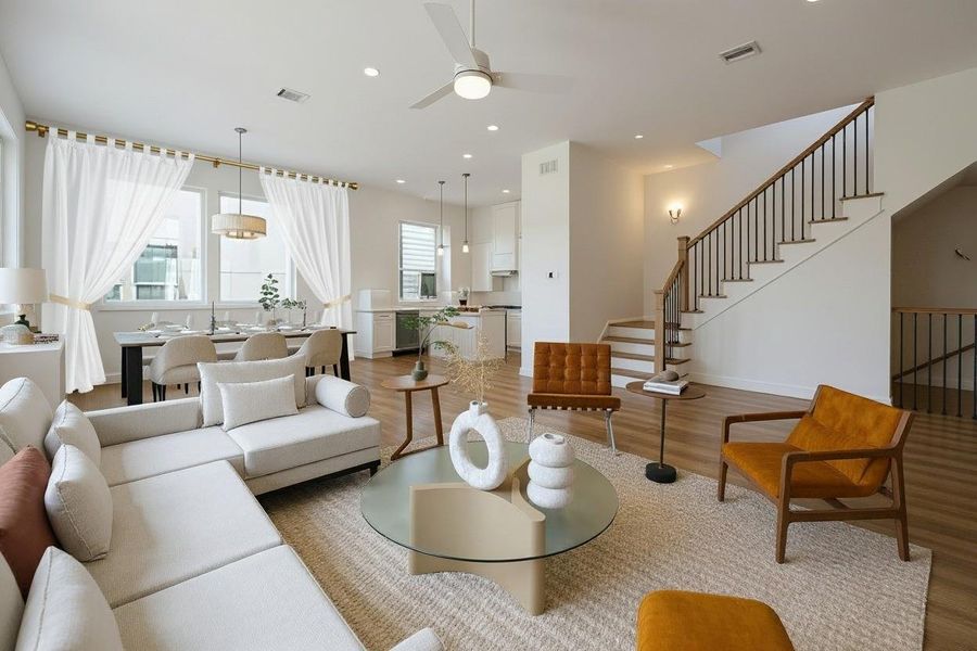 Furnished interior view inside a new home in Upland Estates, Houston (Image 16).