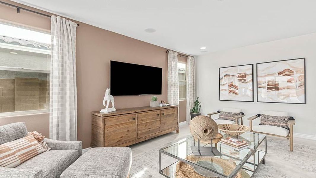 Representative furnished interior of a home built from the Hudson by Taylor Morrison in Stonehaven, Glendale (Image 6).